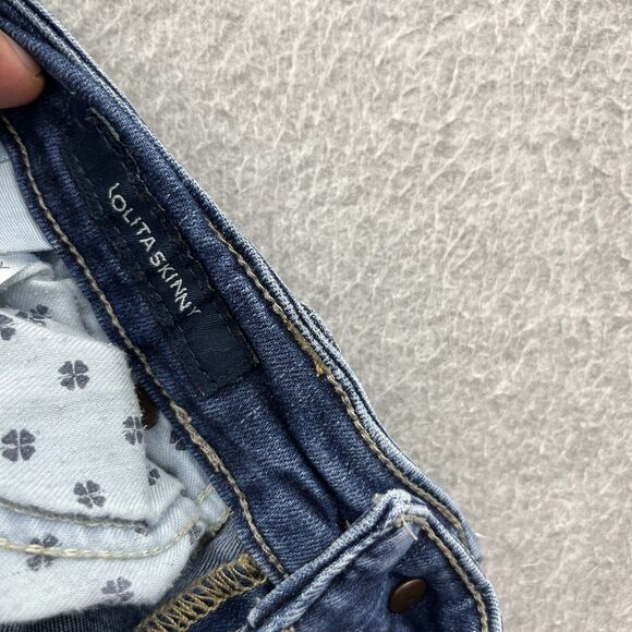 Lucky Brand Jeans Size 0/25 Ankle Lolita Skinny Stretch Denim Distressed - Picture 10 of 15